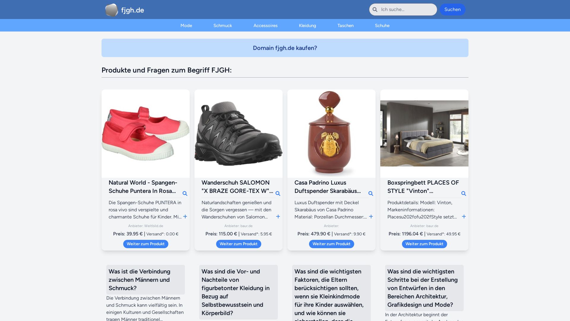 Webseitenstatus fjgh.de ist   ONLINE