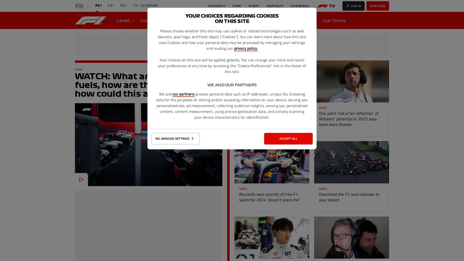 Webseitenstatus formula1.com ist   ONLINE
