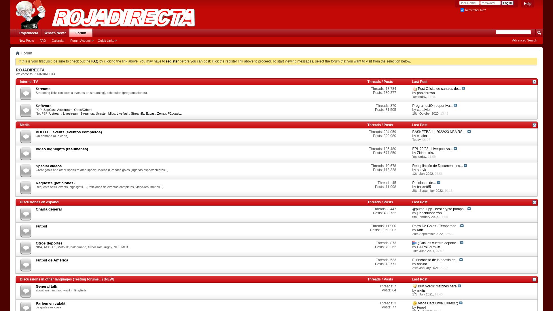 Webseitenstatus forum.rojadirecta.es ist   ONLINE