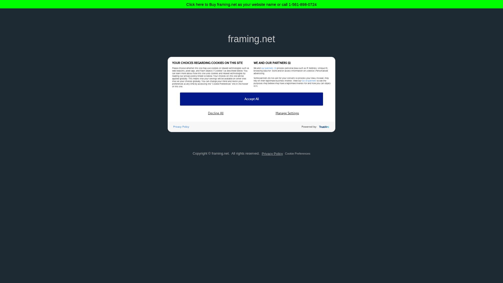 Webseitenstatus framing.net ist   ONLINE
