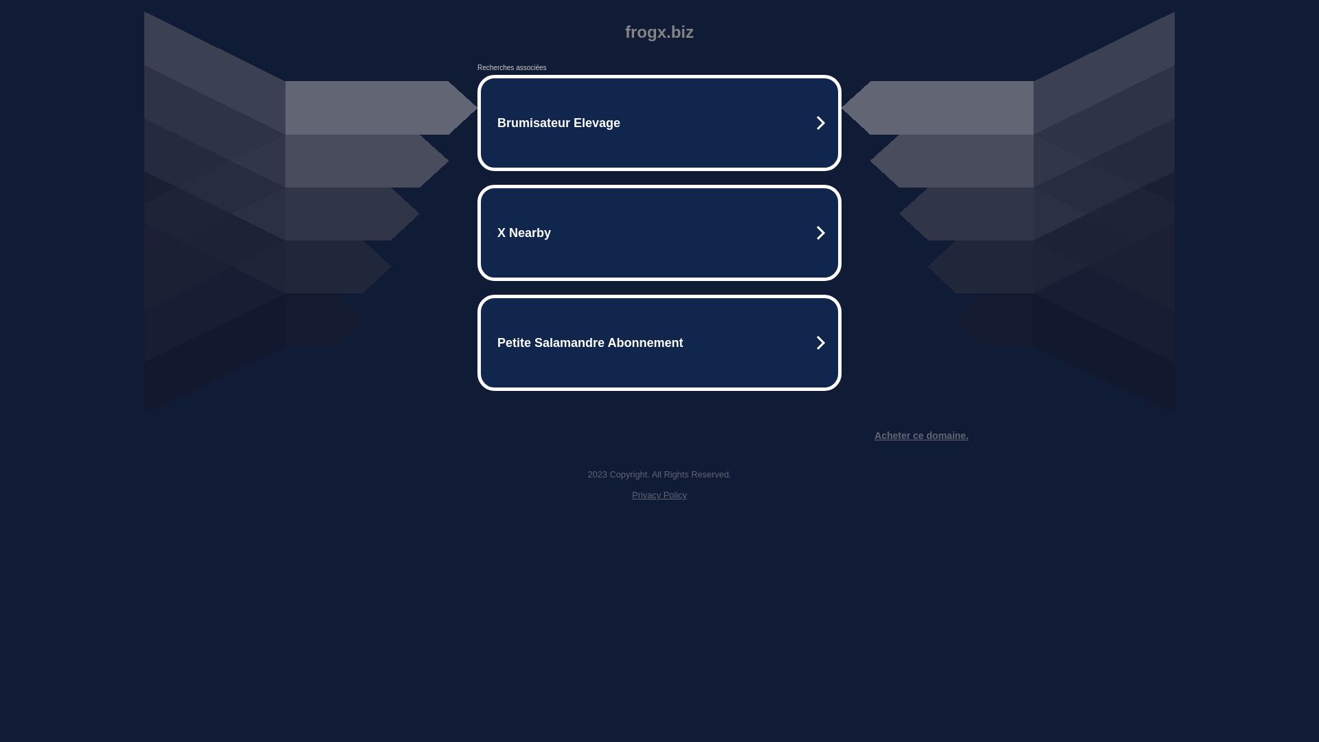Webseitenstatus frogx.biz ist   ONLINE