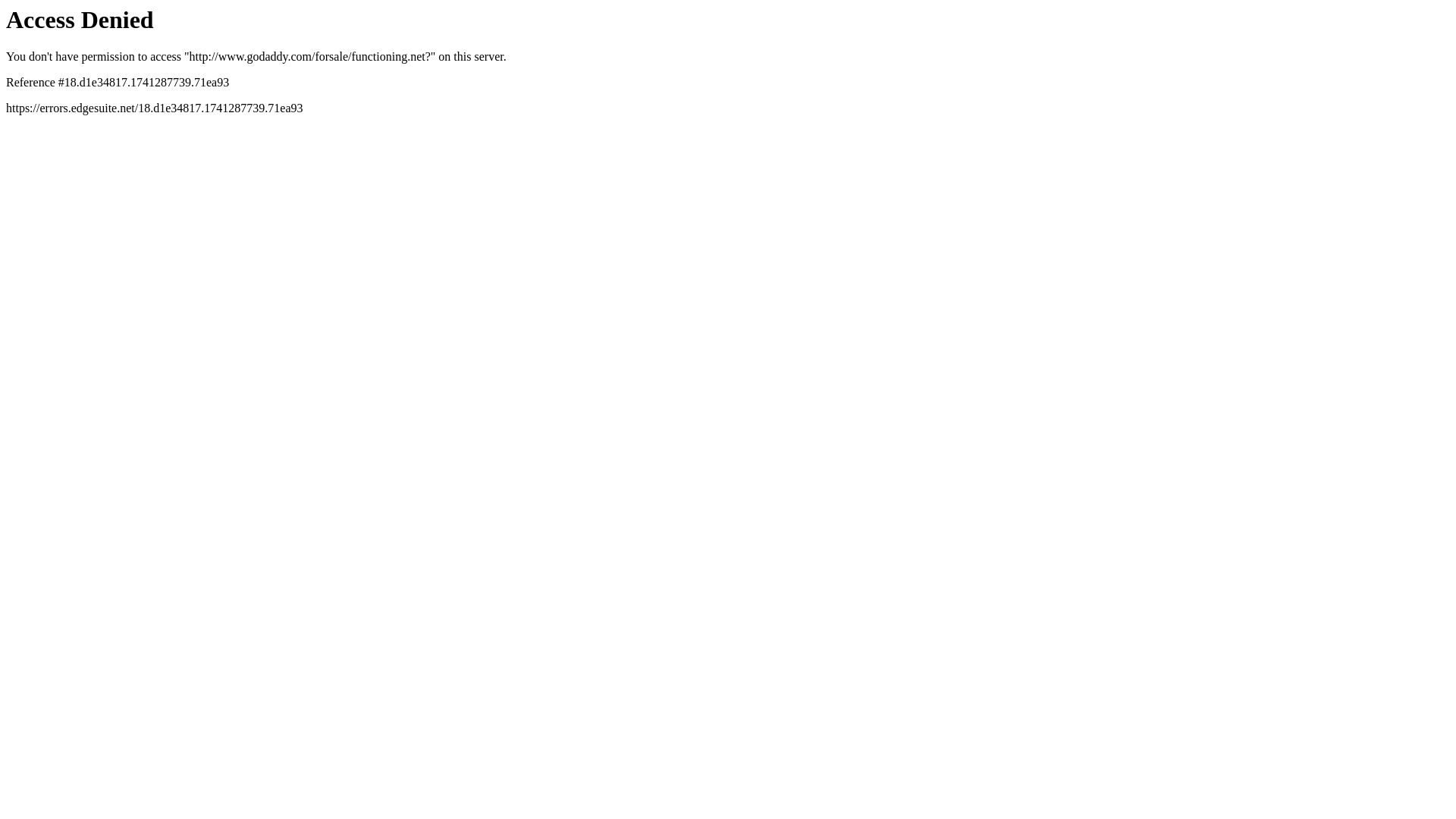 Webseitenstatus functioning.net ist   ONLINE