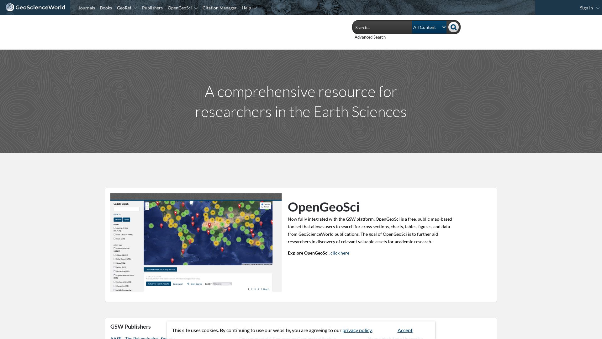 Webseitenstatus geoscienceworld.org ist   ONLINE