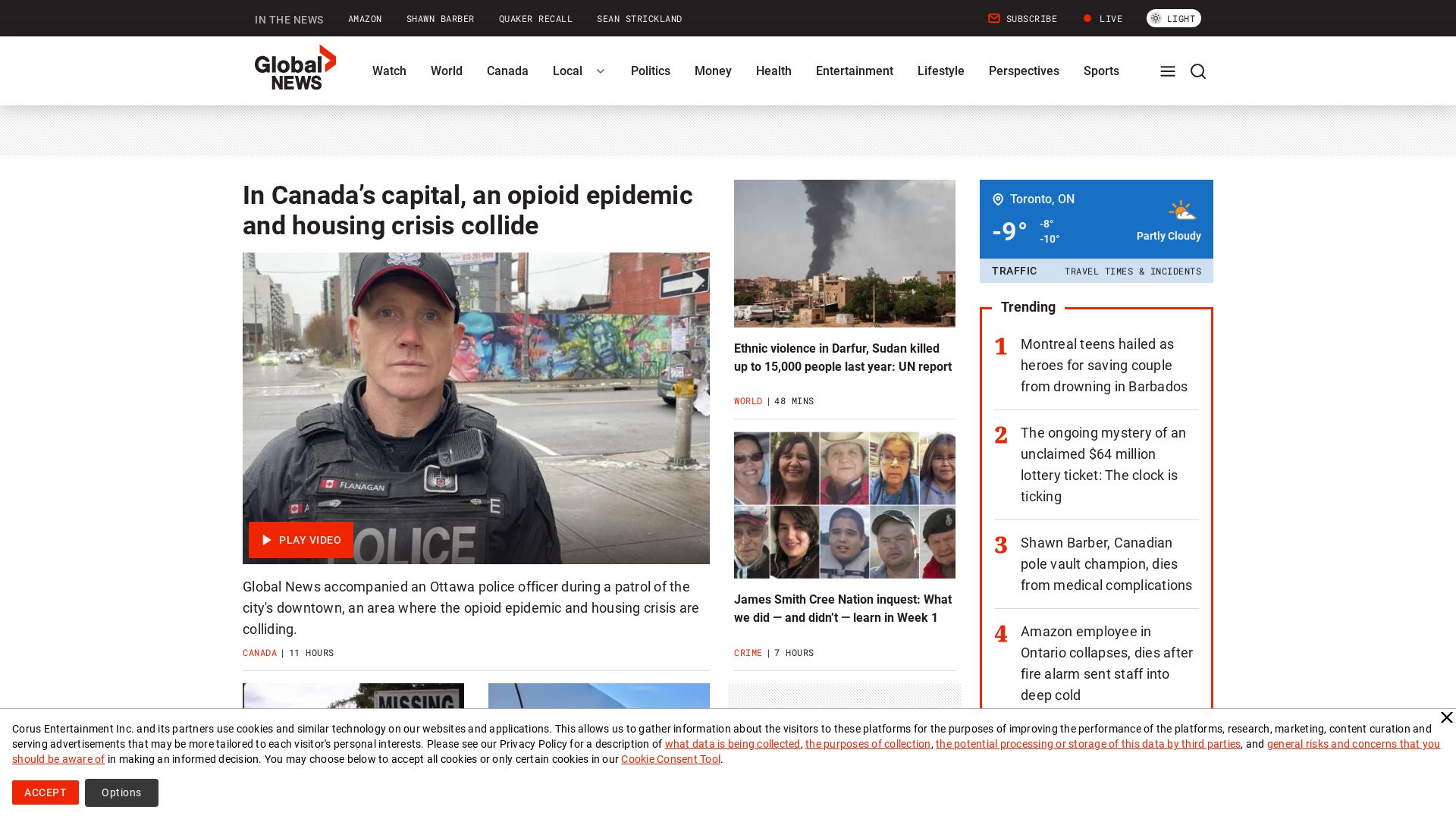 Webseitenstatus globalnews.ca ist   ONLINE