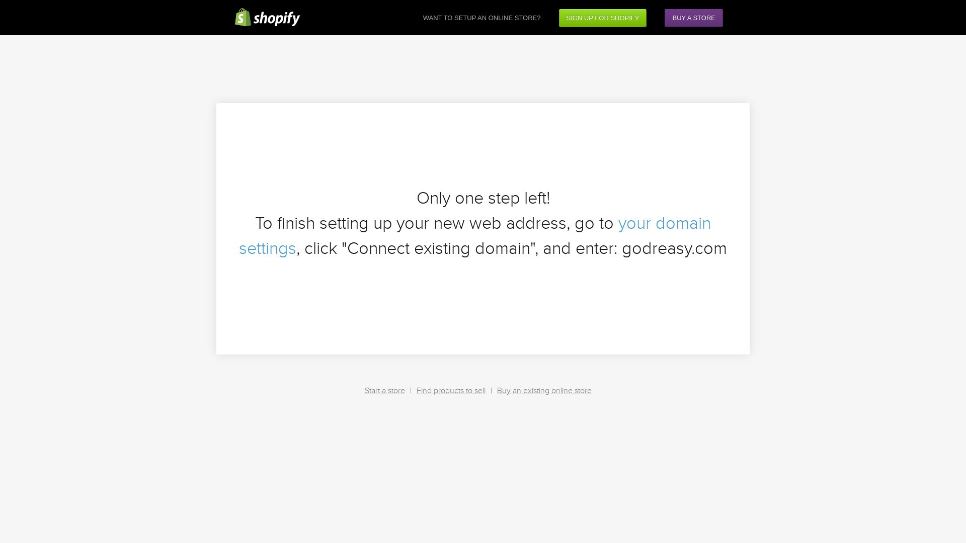 Webseitenstatus godreasy.com ist   ONLINE