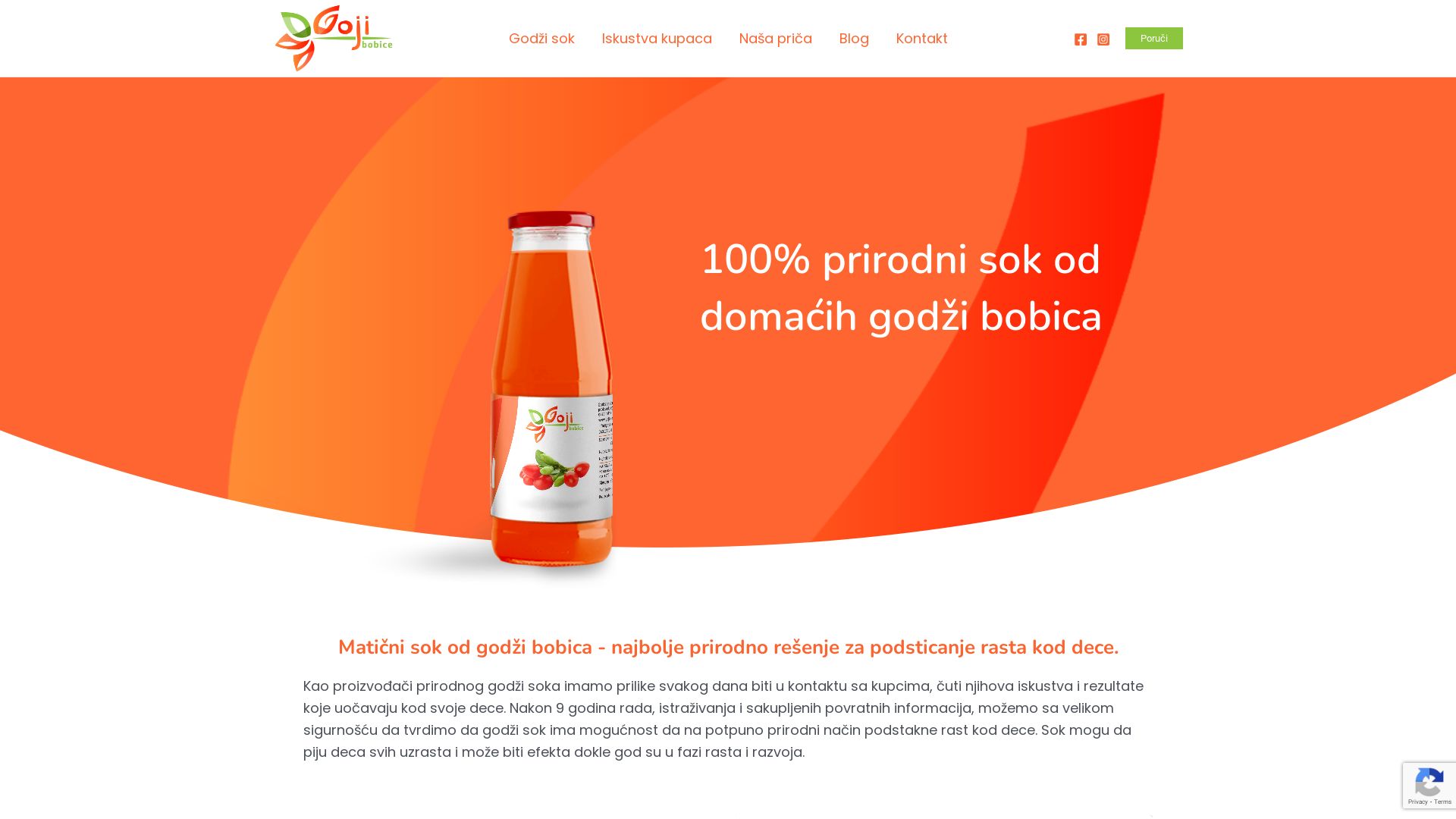 Webseitenstatus gojibobice.rs ist   ONLINE