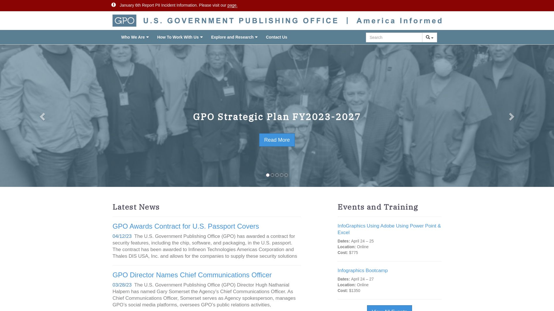 Webseitenstatus gpo.gov ist   ONLINE