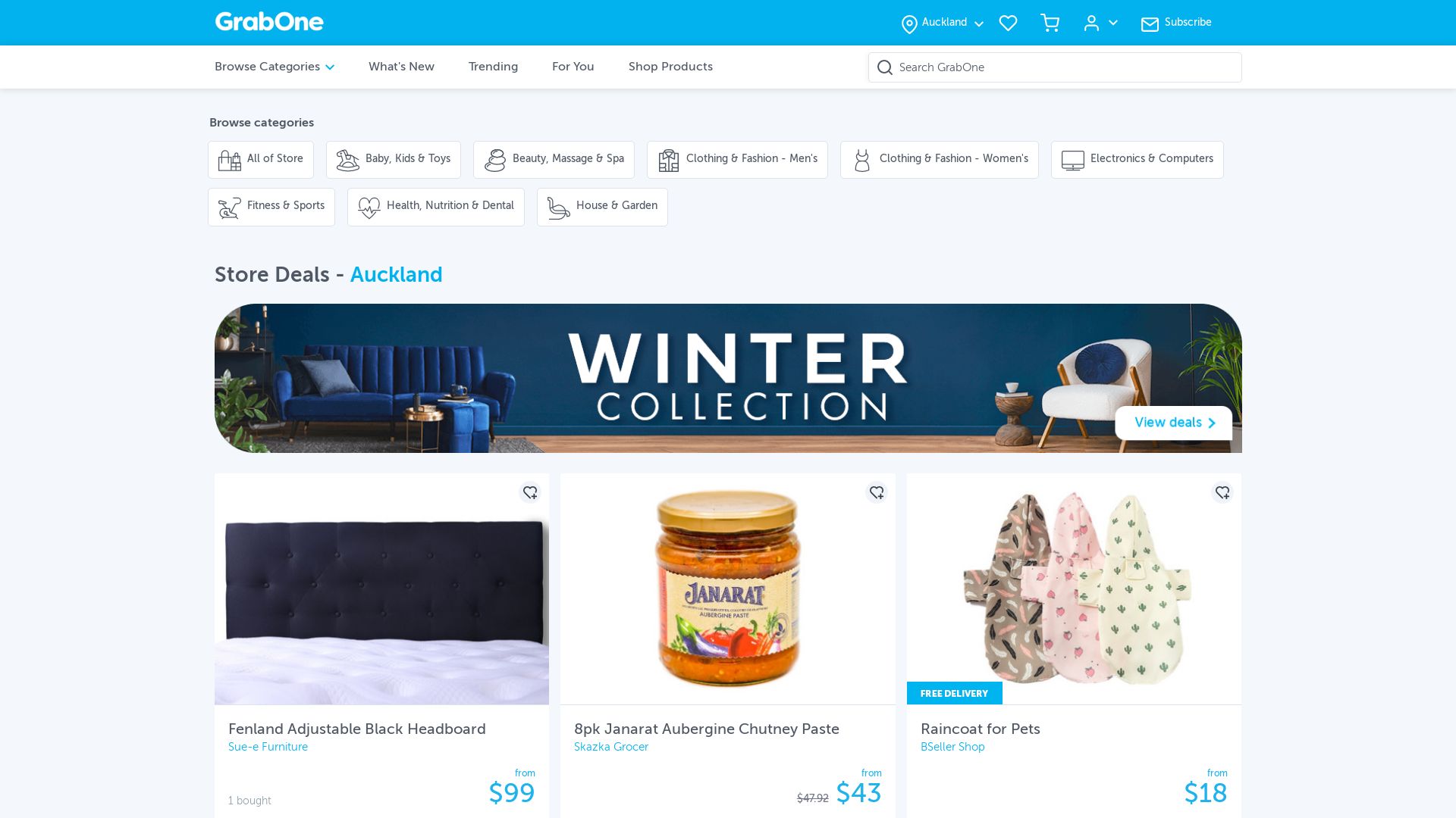 Webseitenstatus grabonestore.co.nz ist   ONLINE