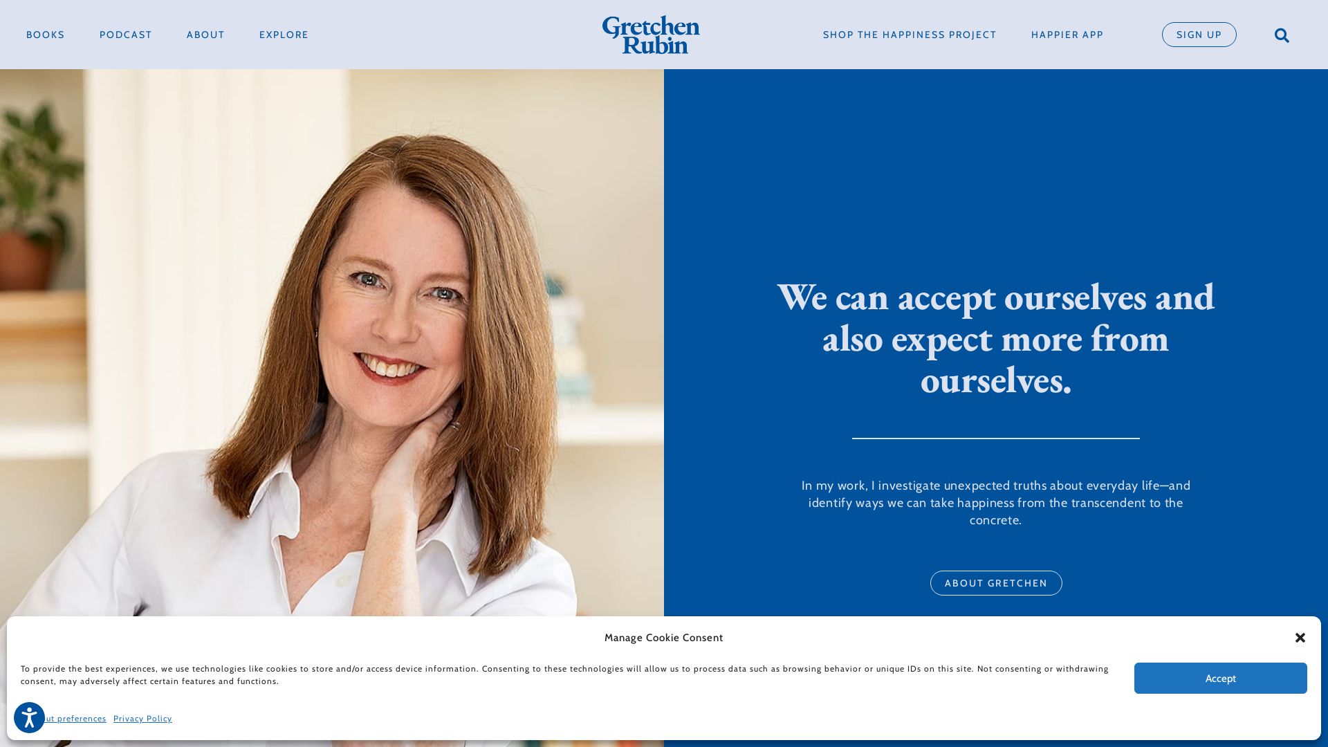 Webseitenstatus gretchenrubin.com ist   ONLINE