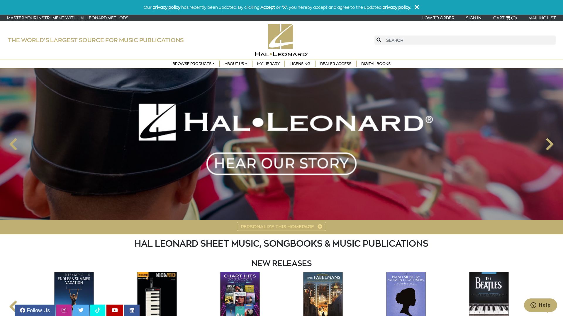 Webseitenstatus halleonard.com ist   ONLINE