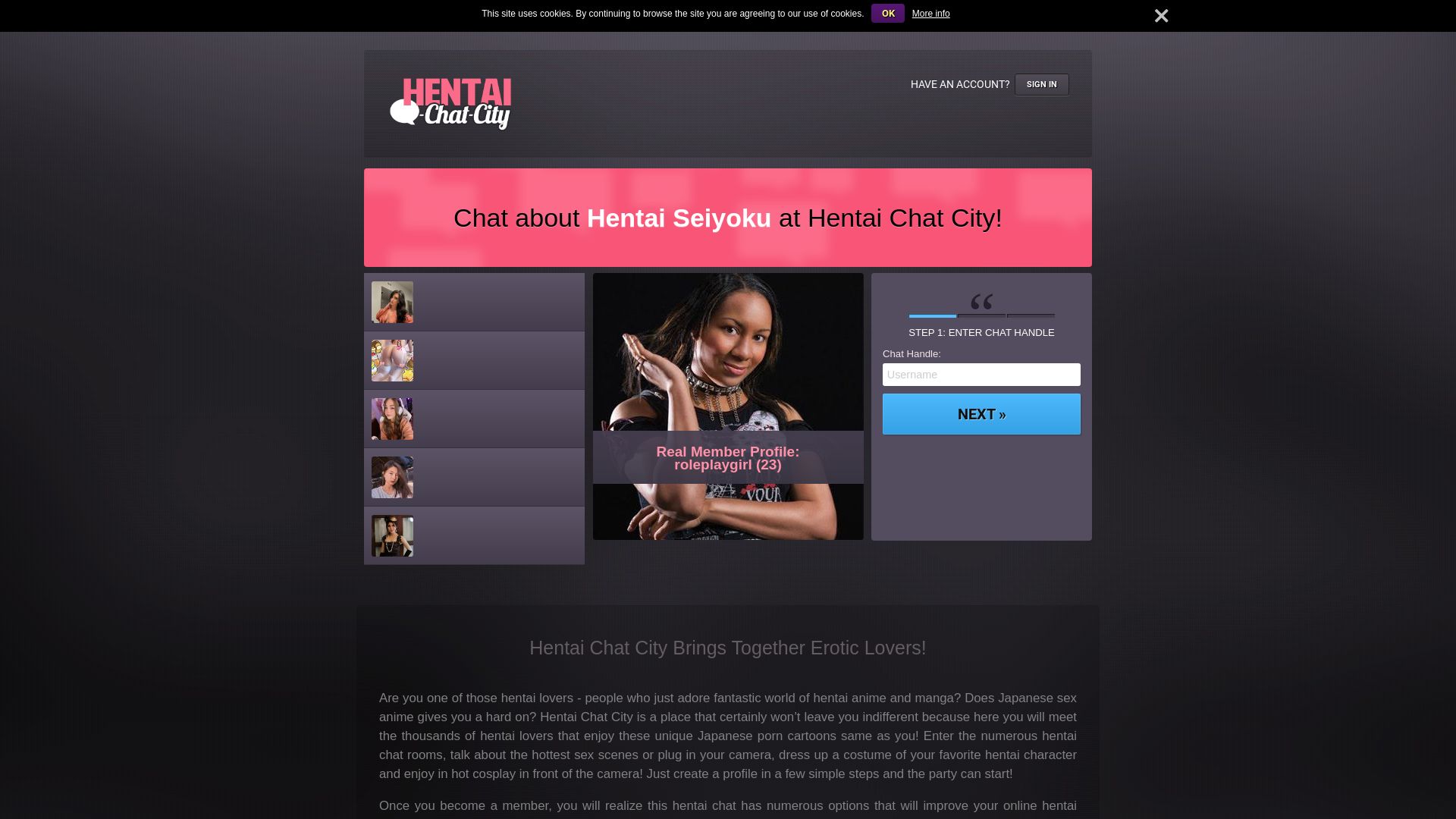 Webseitenstatus hentai-chat-city.com ist   ONLINE