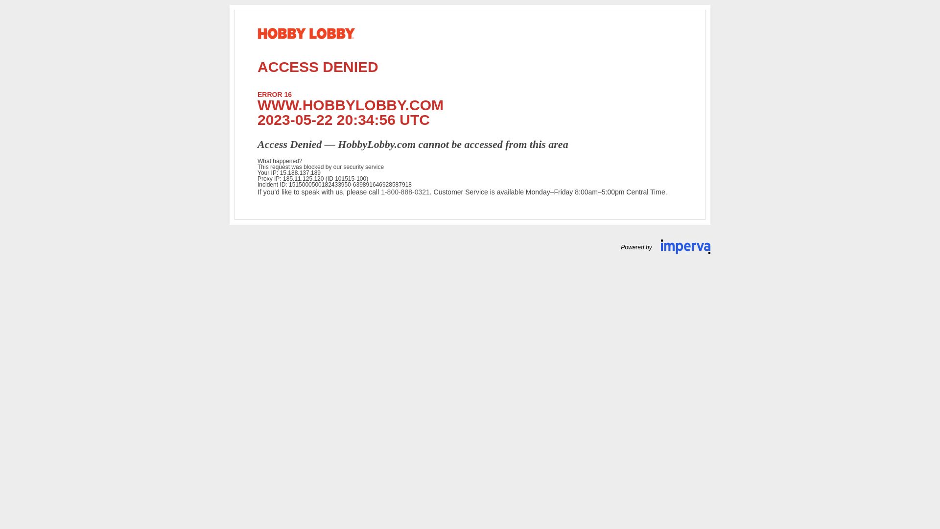 Webseitenstatus hobbylobby.com ist   ONLINE