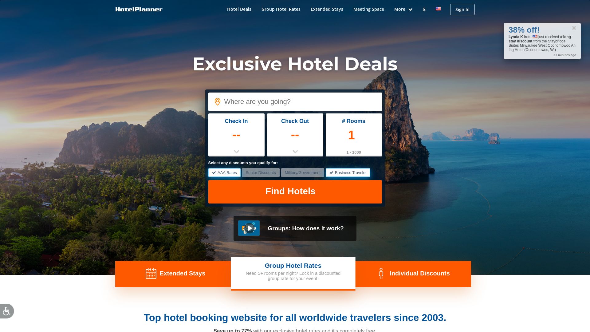 Webseitenstatus hotelplanner.com ist   ONLINE