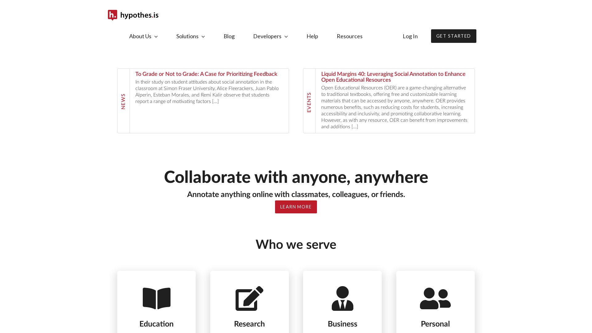 Webseitenstatus hypothes.is ist   ONLINE