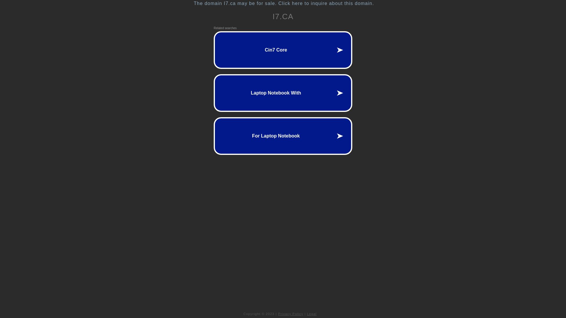 Webseitenstatus i7.ca ist   ONLINE