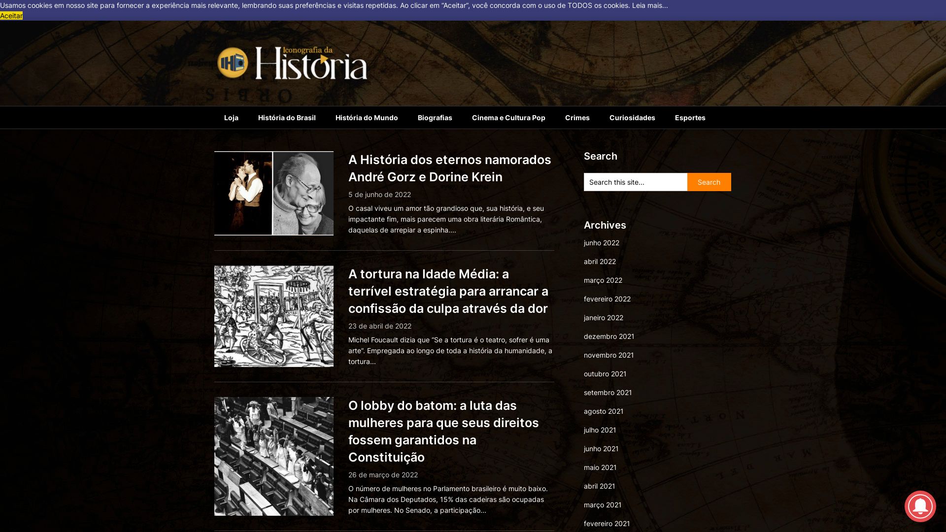 Webseitenstatus iconografiadahistoria.com.br ist   ONLINE