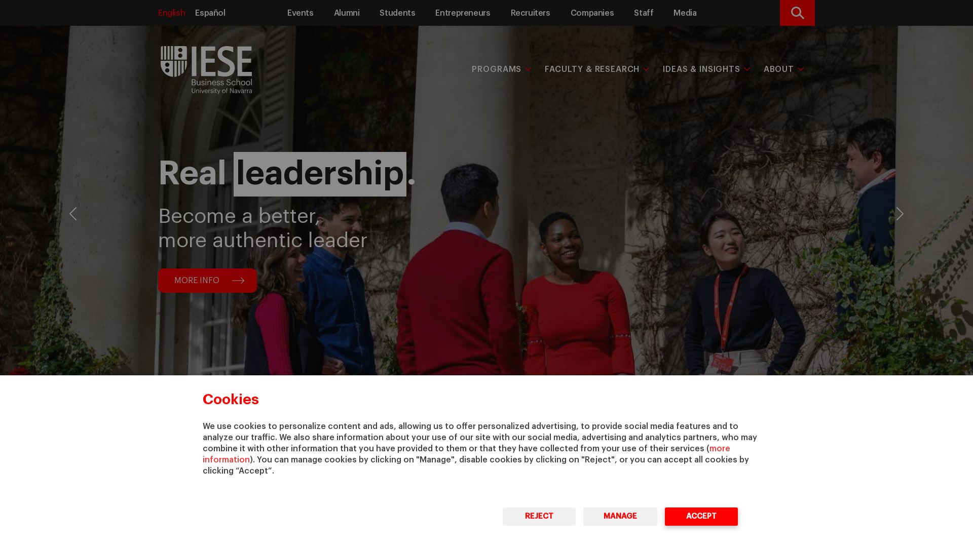 Webseitenstatus iese.edu ist   ONLINE