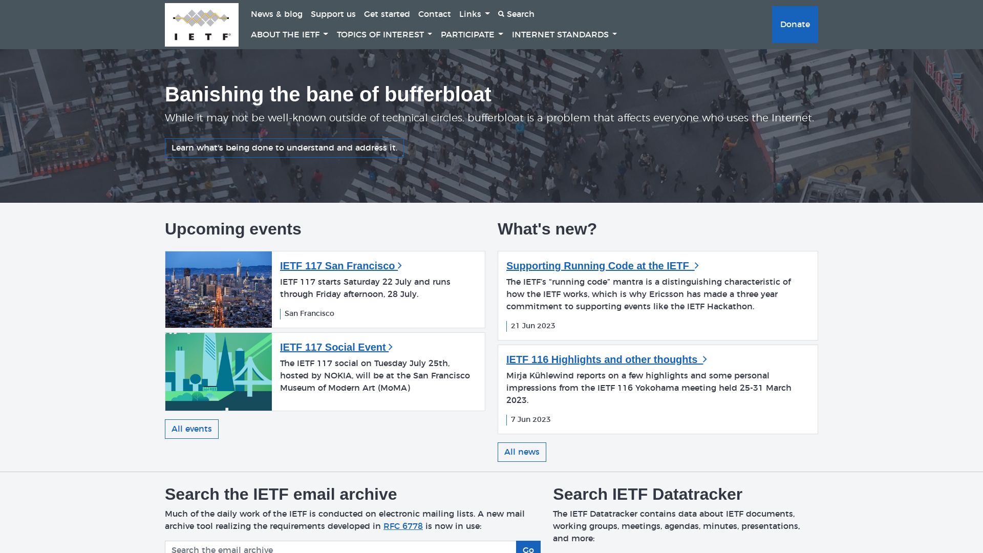 Webseitenstatus ietf.org ist   ONLINE