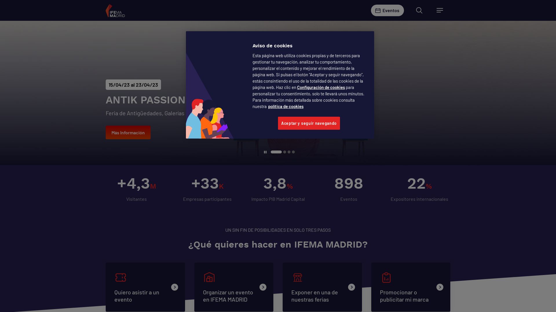 Webseitenstatus ifema.es ist   ONLINE