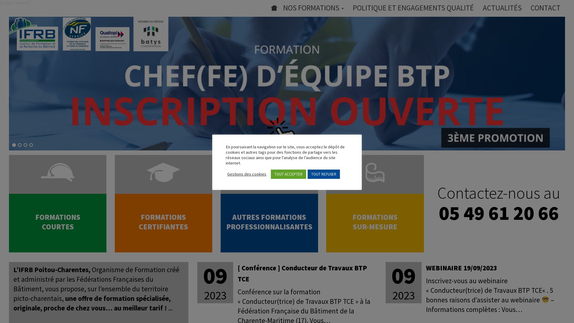 Webseitenstatus ifrbpoitoucharentes.fr ist   ONLINE