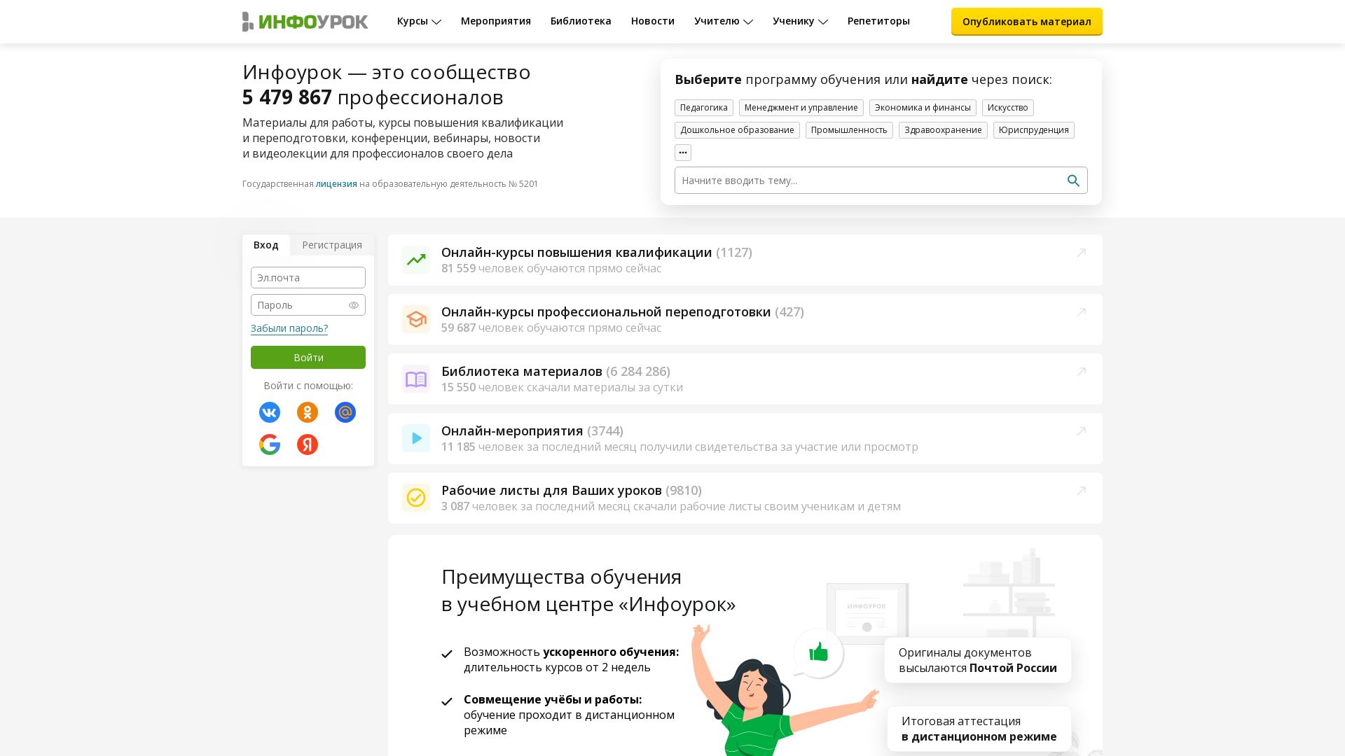 Webseitenstatus infourok.ru ist   ONLINE