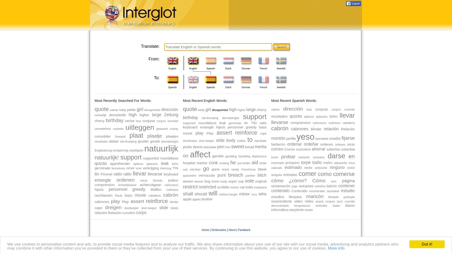 Webseitenstatus interglot.com ist   ONLINE