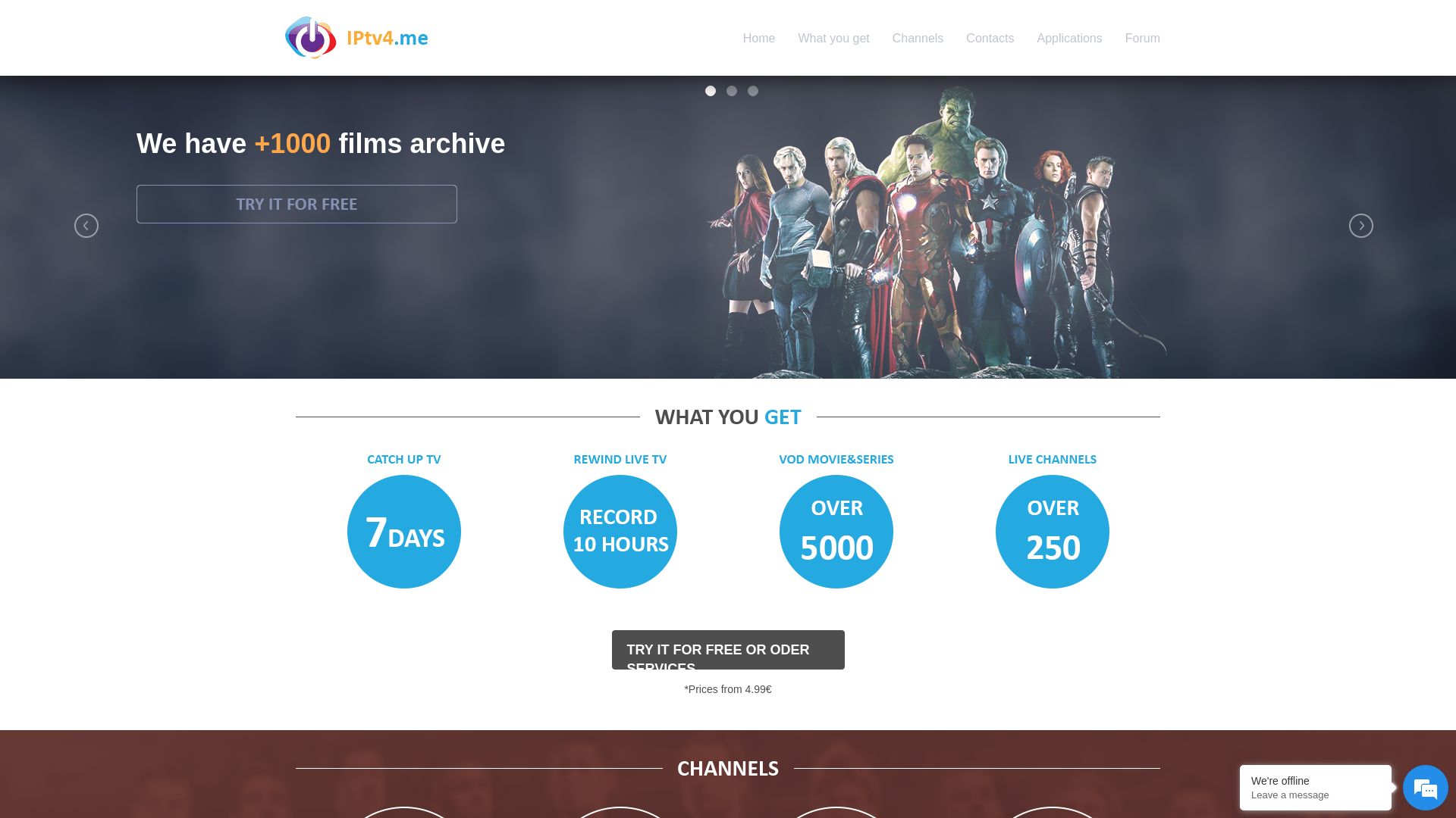 Webseitenstatus iptv4.me ist   ONLINE