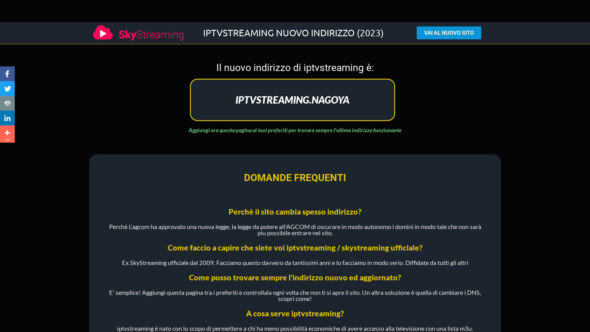 Webseitenstatus iptvstreaming-dominio.net ist   ONLINE