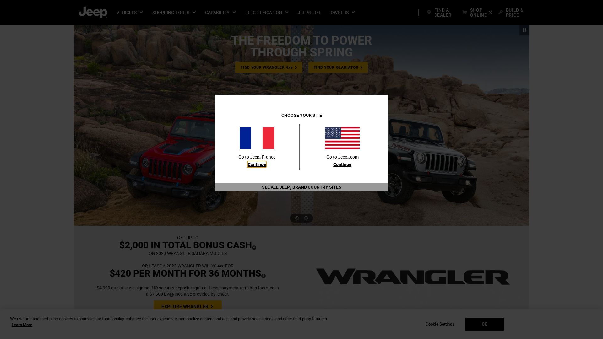 Webseitenstatus jeep.com ist   ONLINE