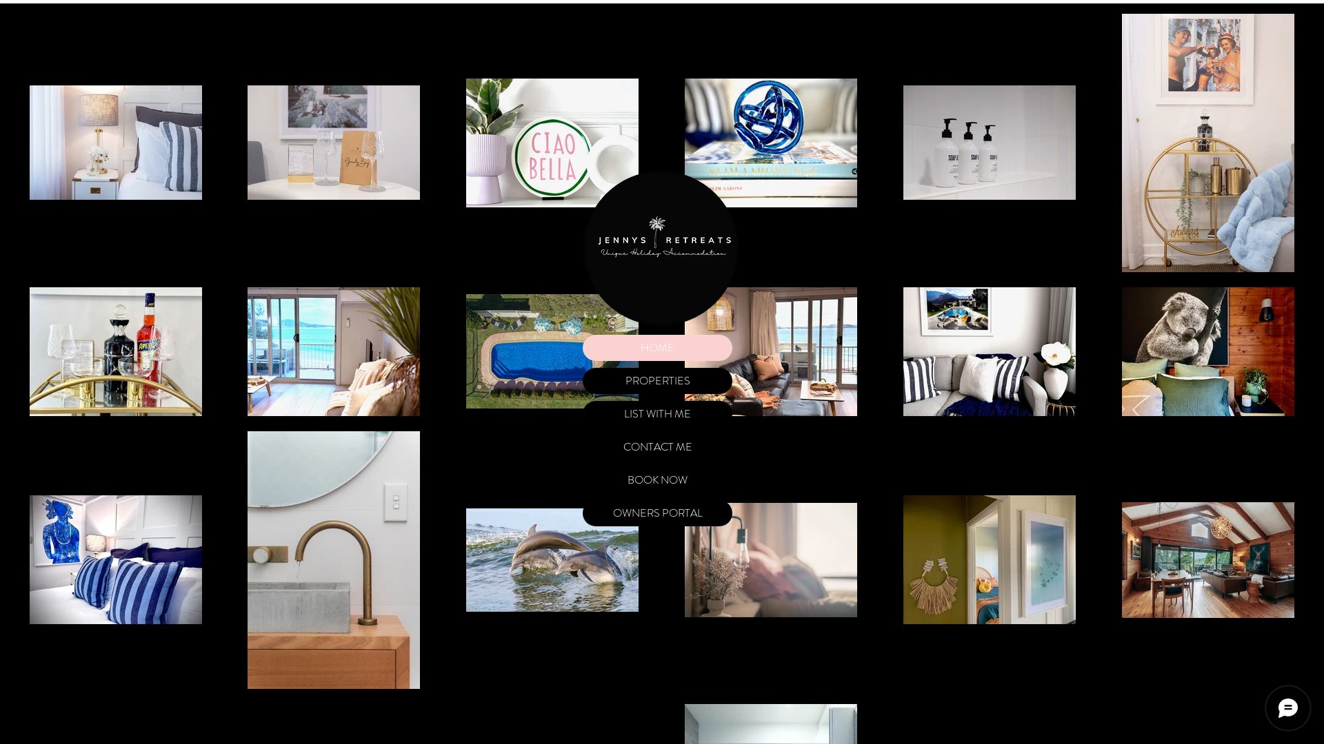 Webseitenstatus jennysretreats.com.au ist   ONLINE