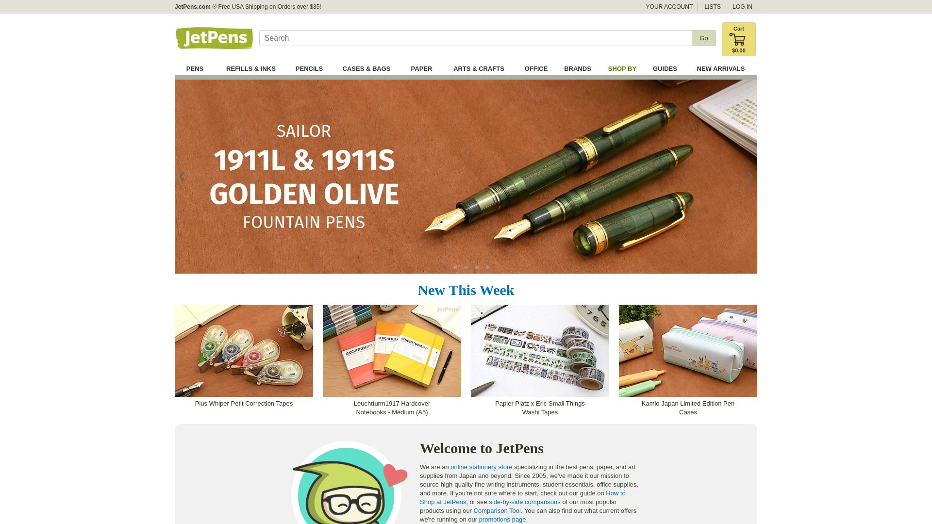 Webseitenstatus jetpens.com ist   ONLINE