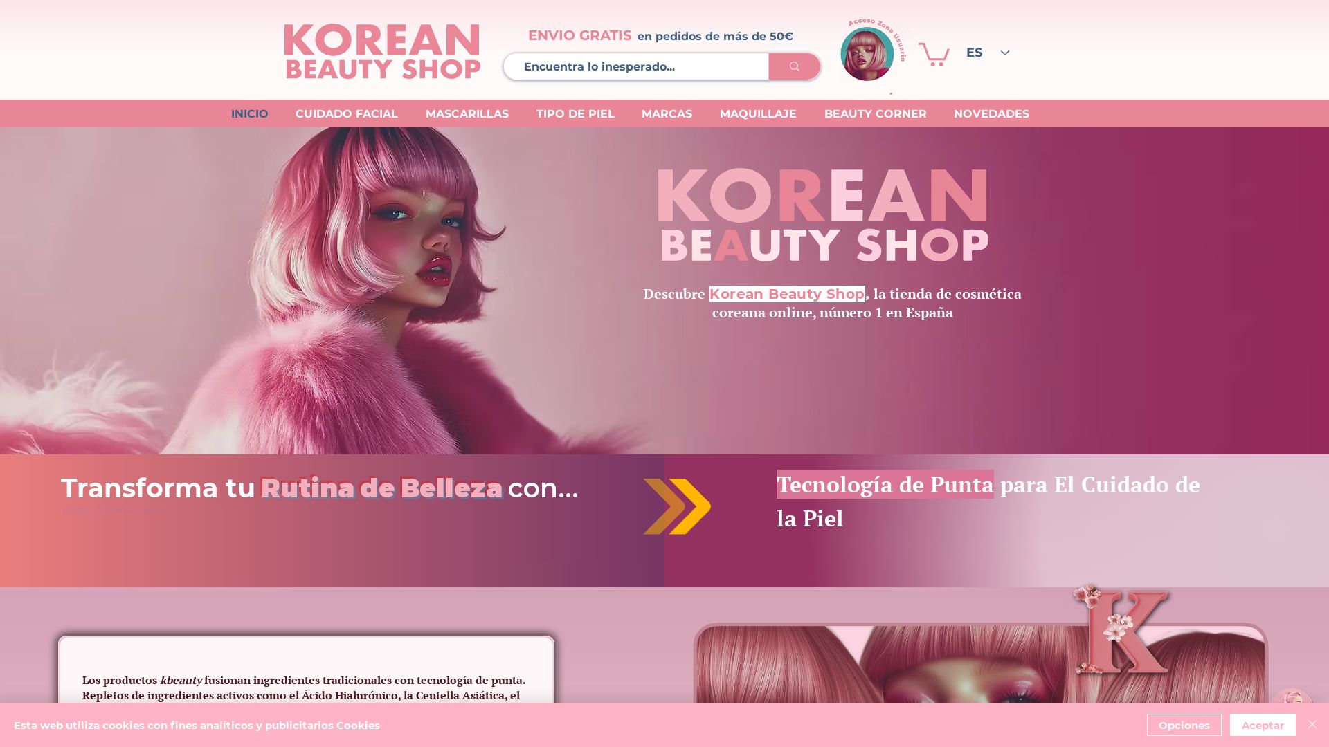 Webseitenstatus koreanbeautyshopeu.com ist   ONLINE
