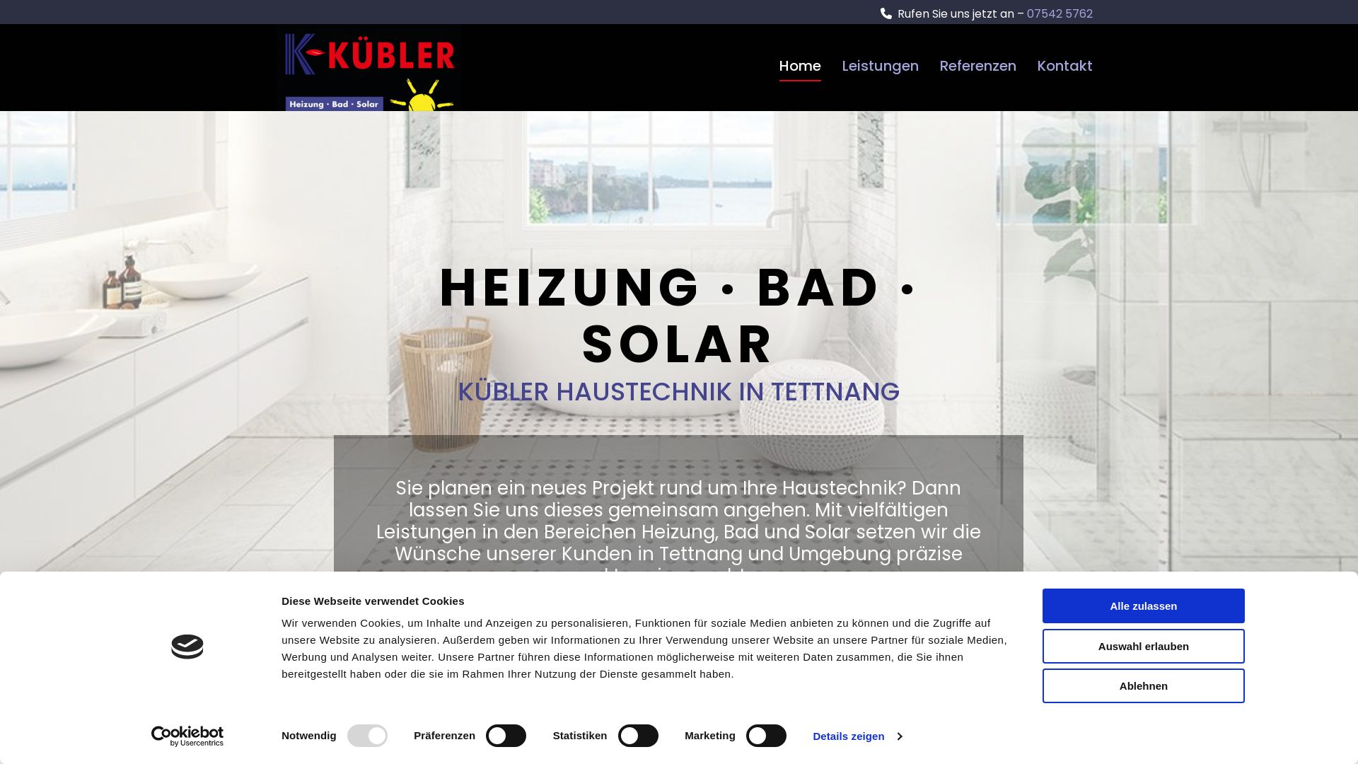Webseitenstatus kuebler-haustechnik.de ist   ONLINE