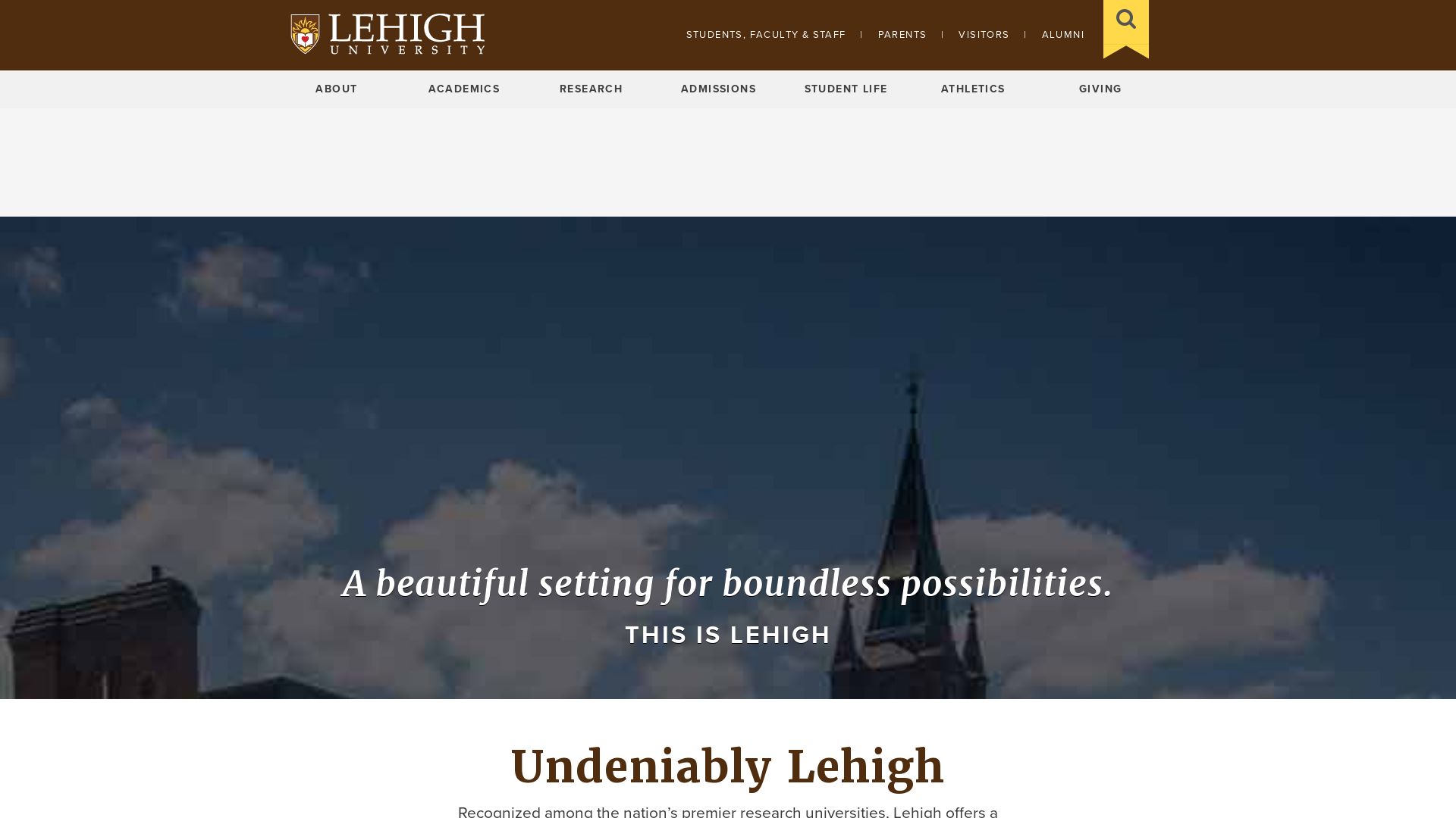 Webseitenstatus lehigh.edu ist   ONLINE