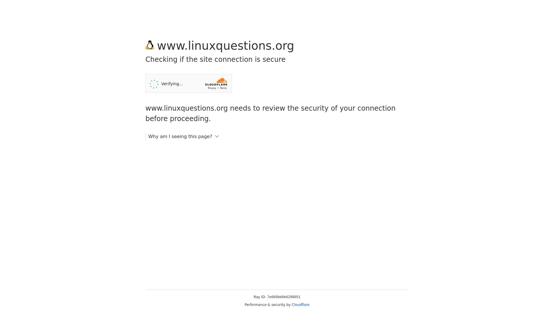 Webseitenstatus linuxquestions.org ist   ONLINE