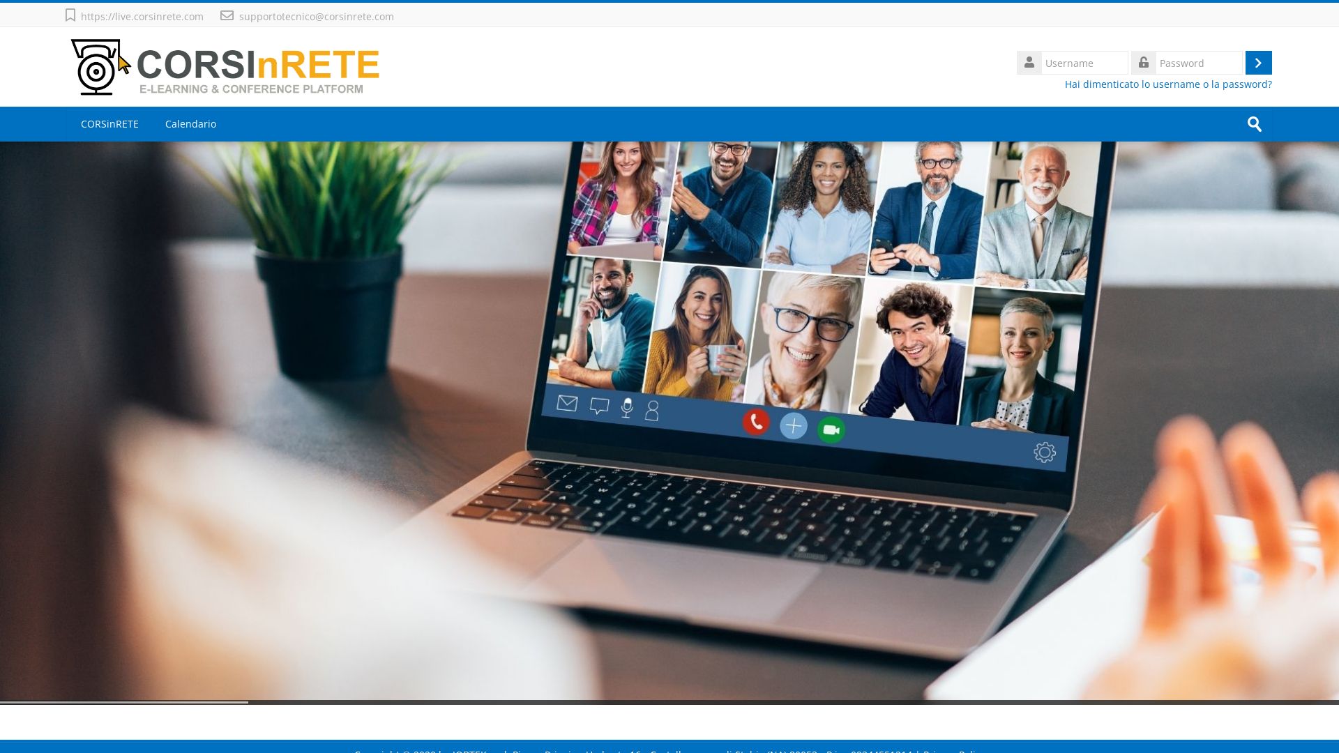 Webseitenstatus live.corsinrete.com ist   ONLINE
