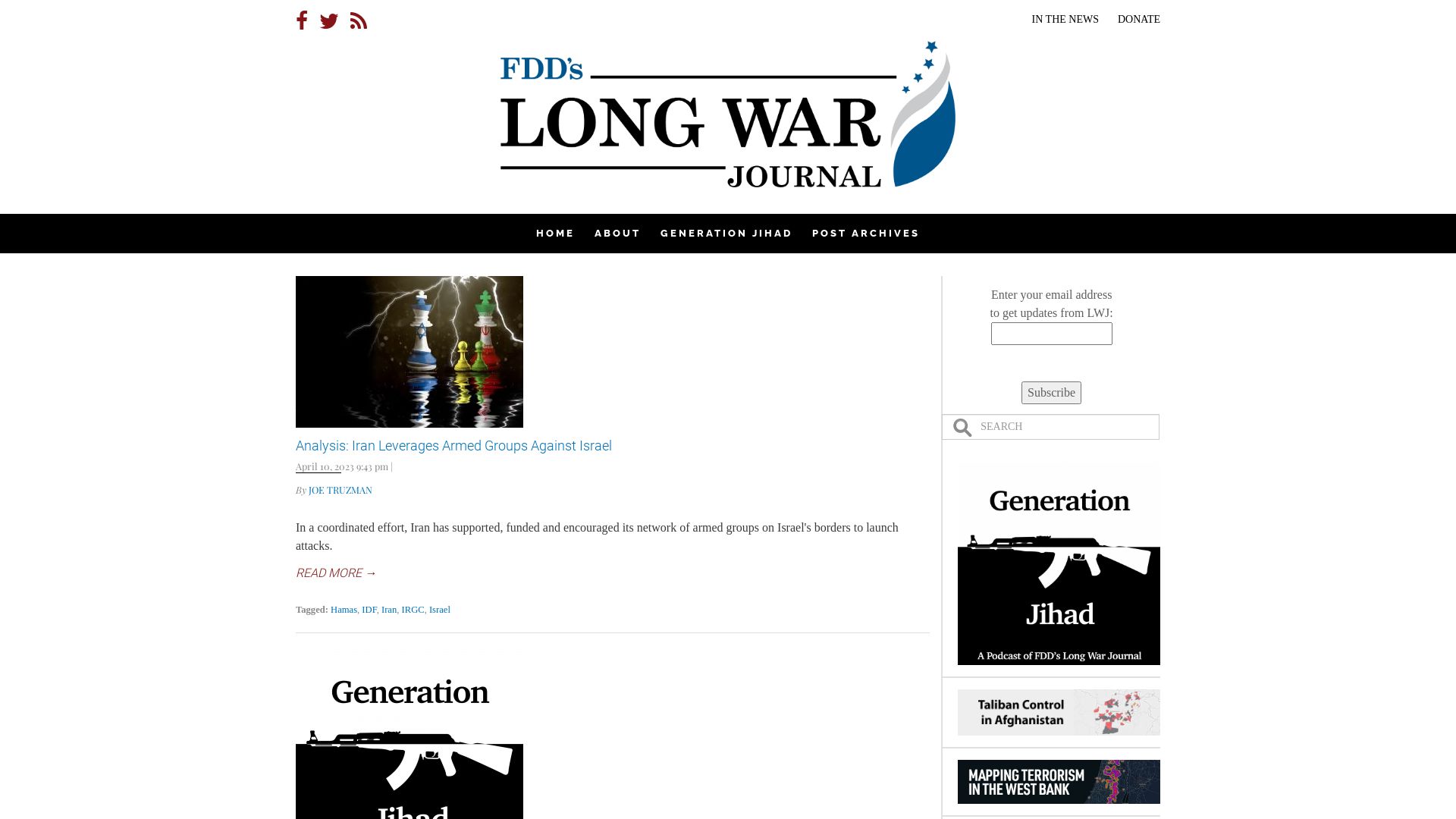 Webseitenstatus longwarjournal.org ist   ONLINE