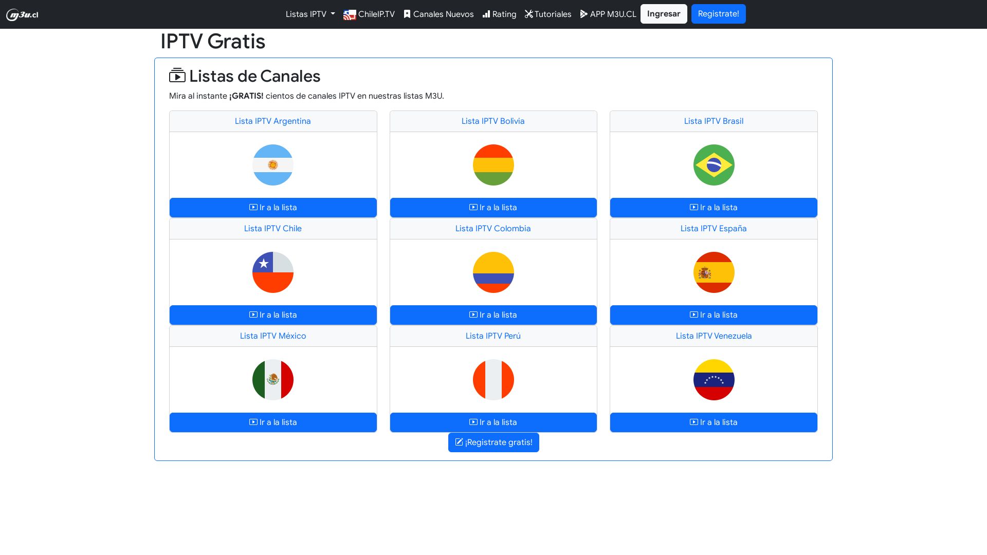 Webseitenstatus m3u.cl ist   ONLINE