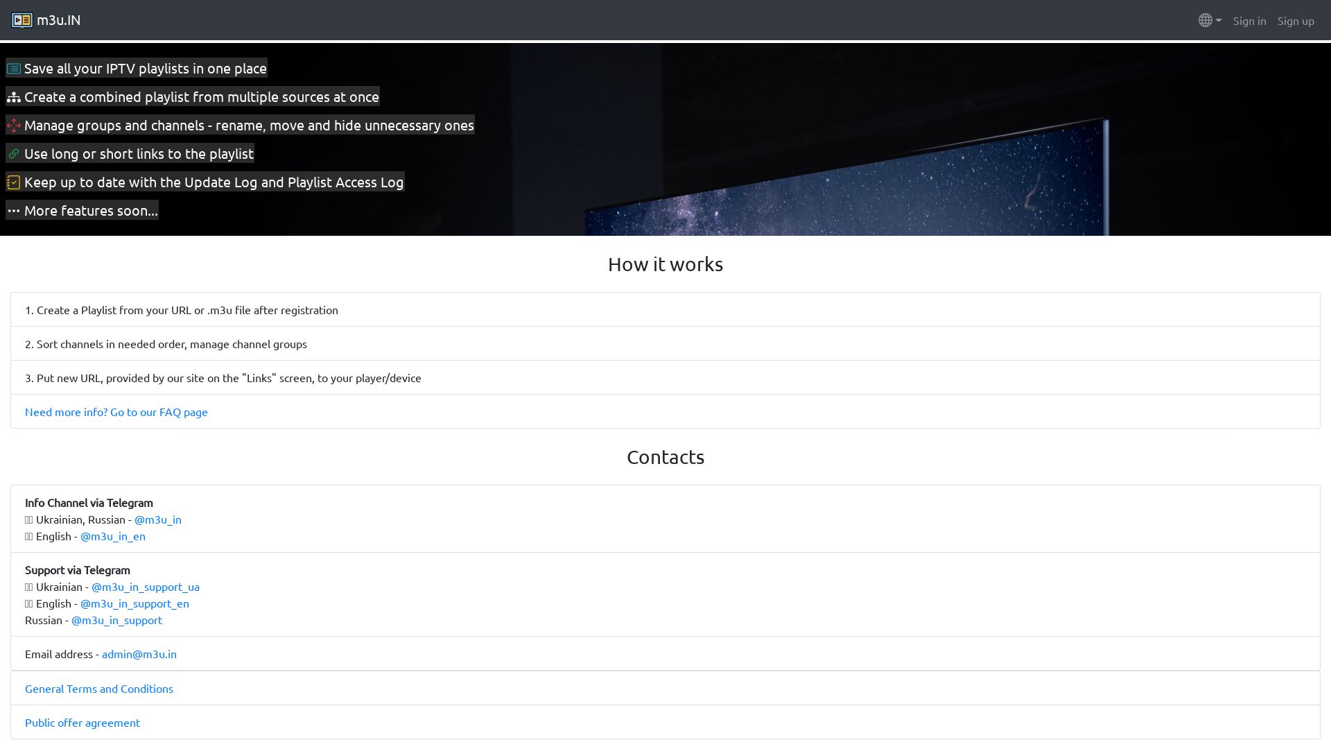 Webseitenstatus m3u.in ist   ONLINE