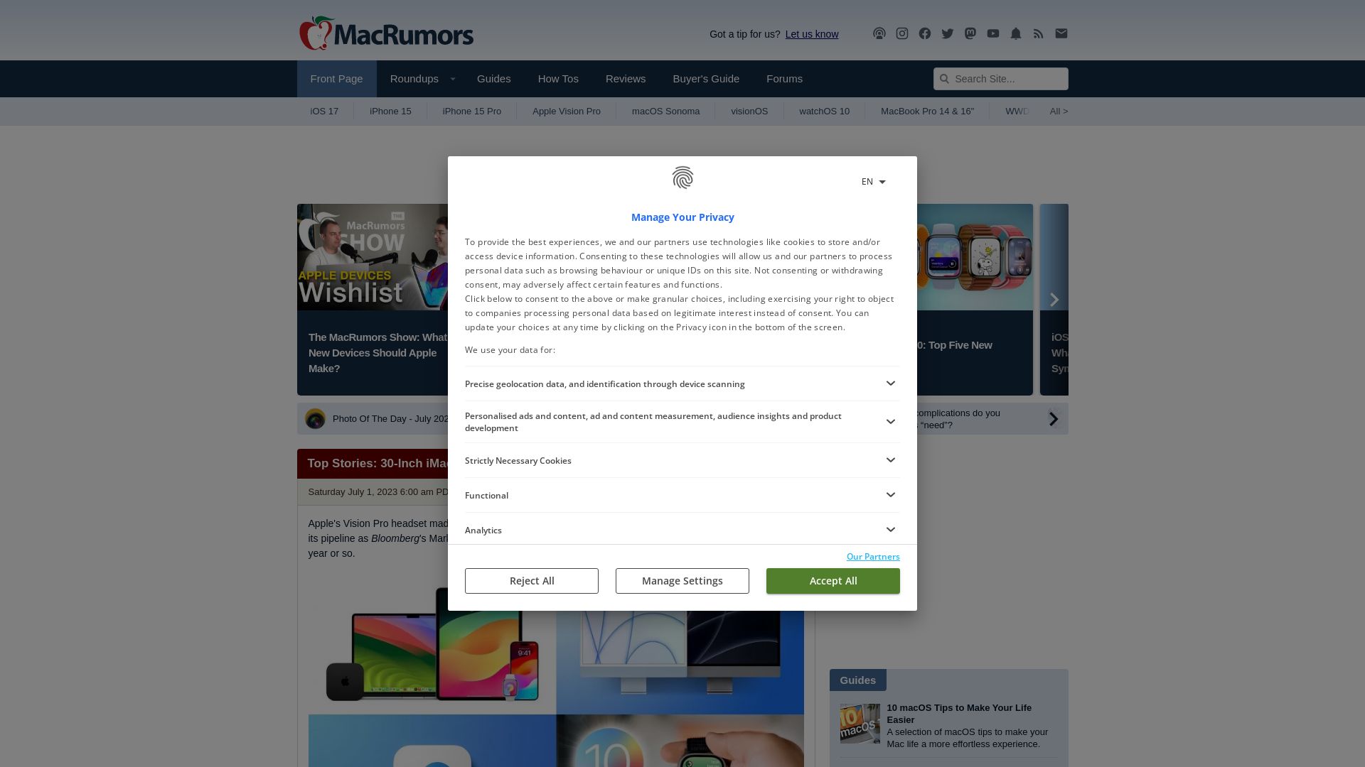 Webseitenstatus macrumors.com ist   ONLINE