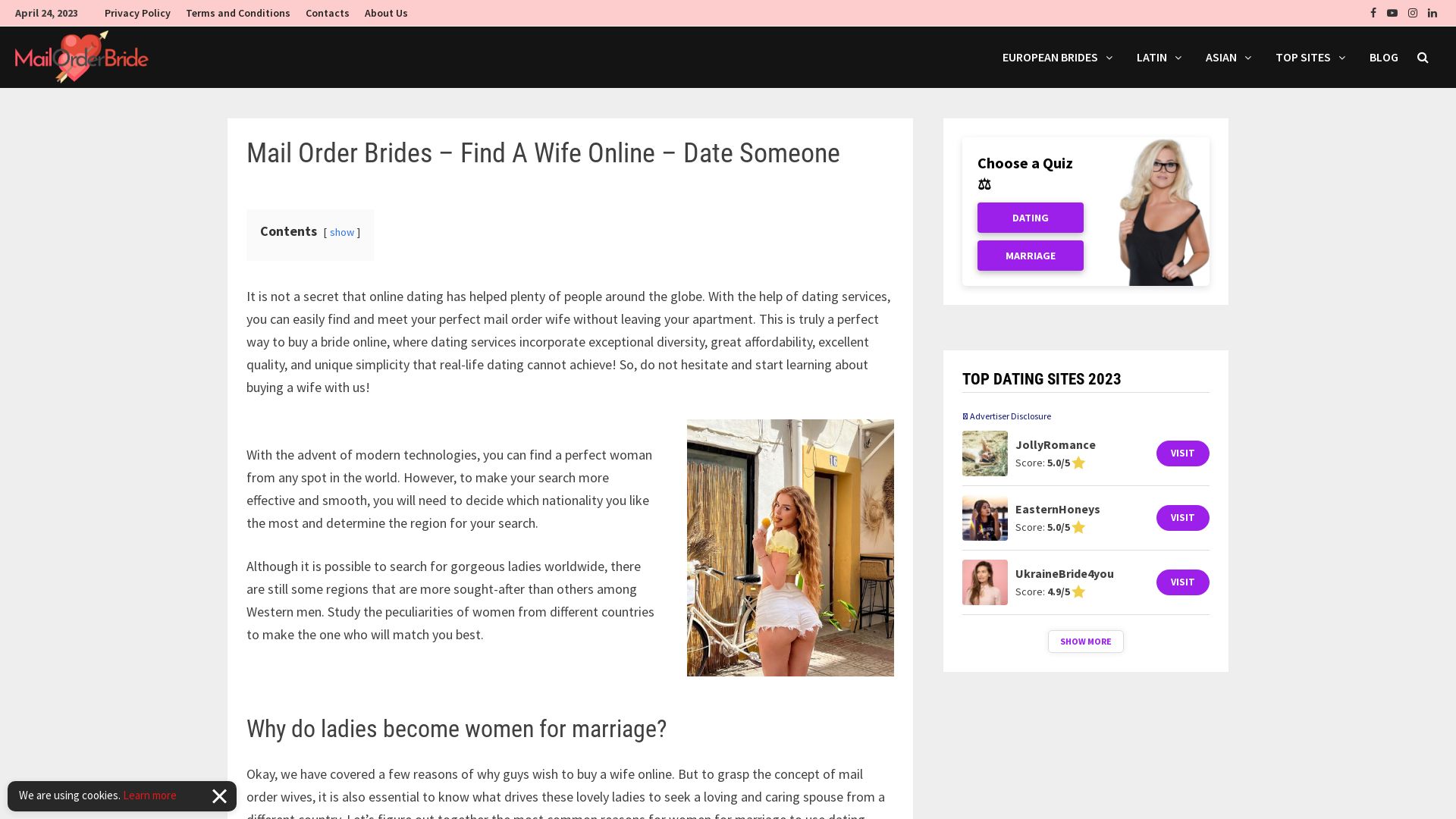 Webseitenstatus mail-order-bride.me ist   ONLINE