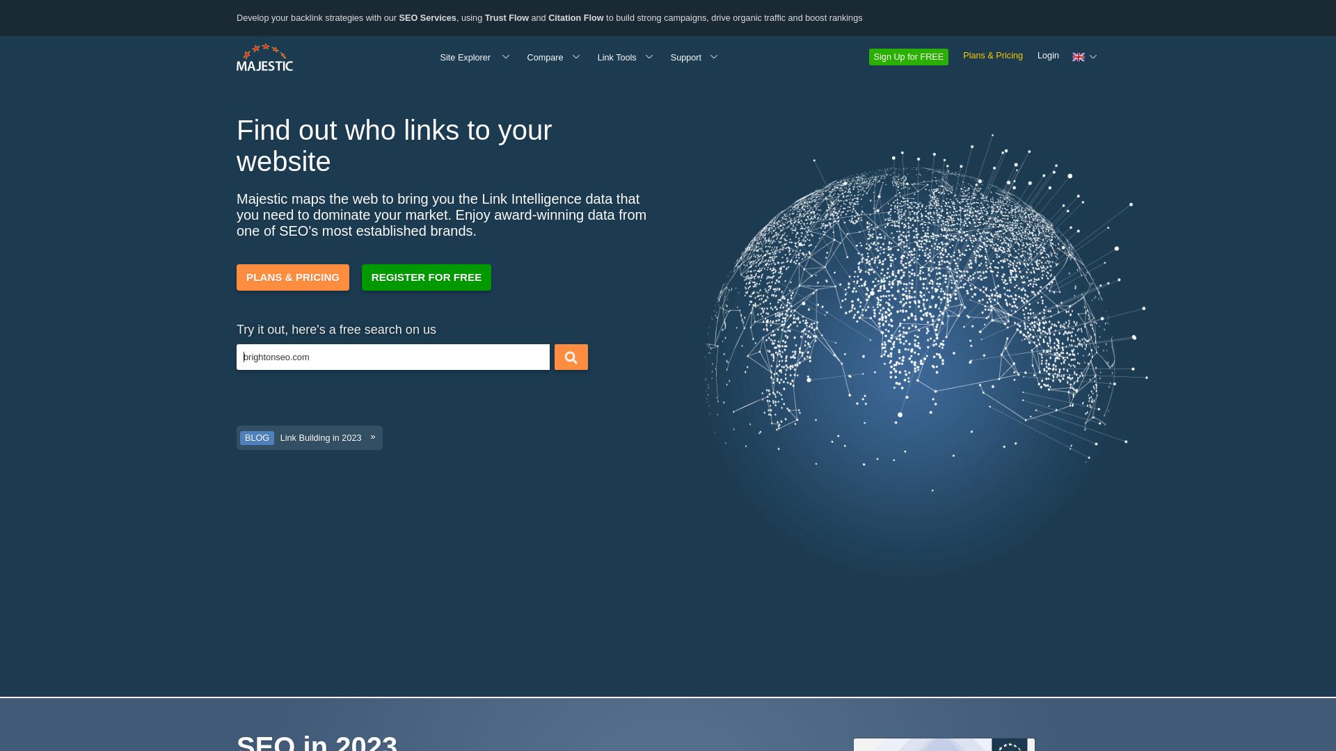 Webseitenstatus majesticseo.com ist   ONLINE