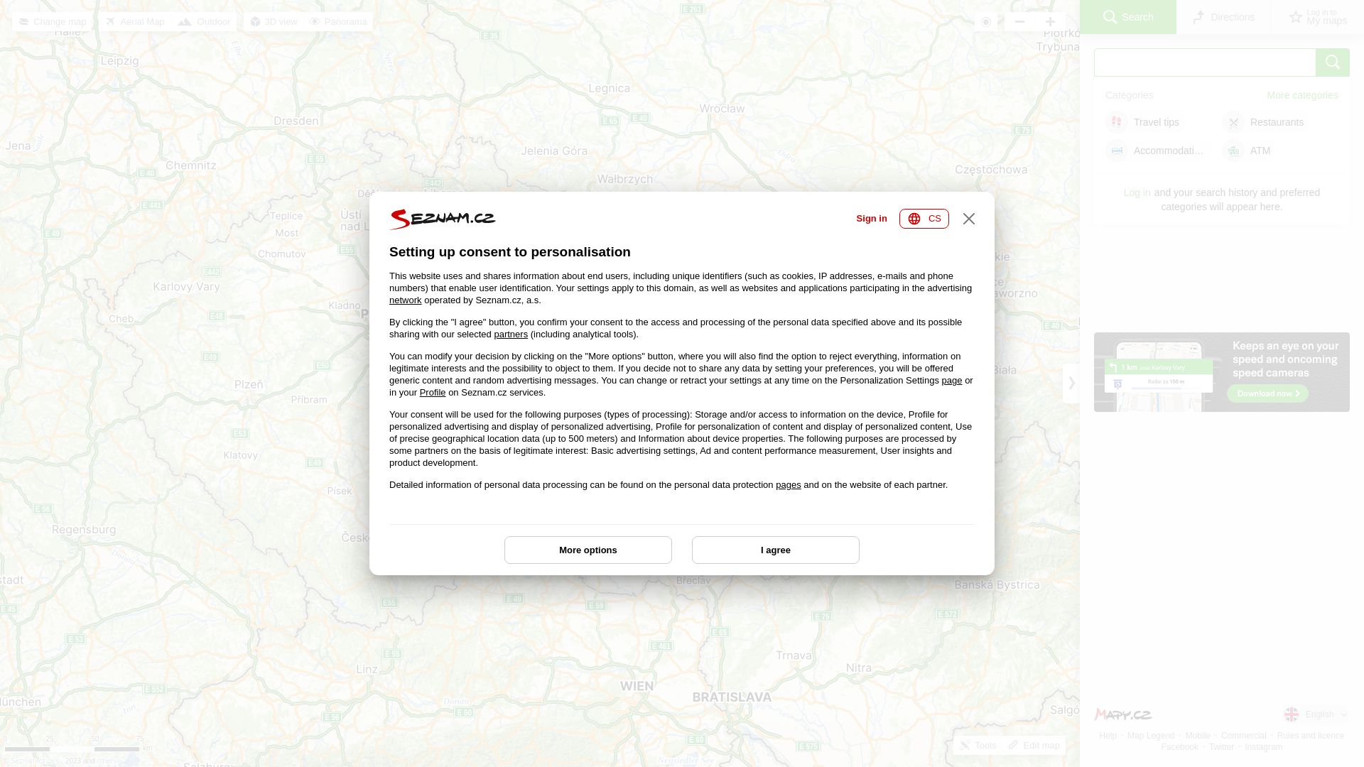Webseitenstatus mapy.cz ist   ONLINE