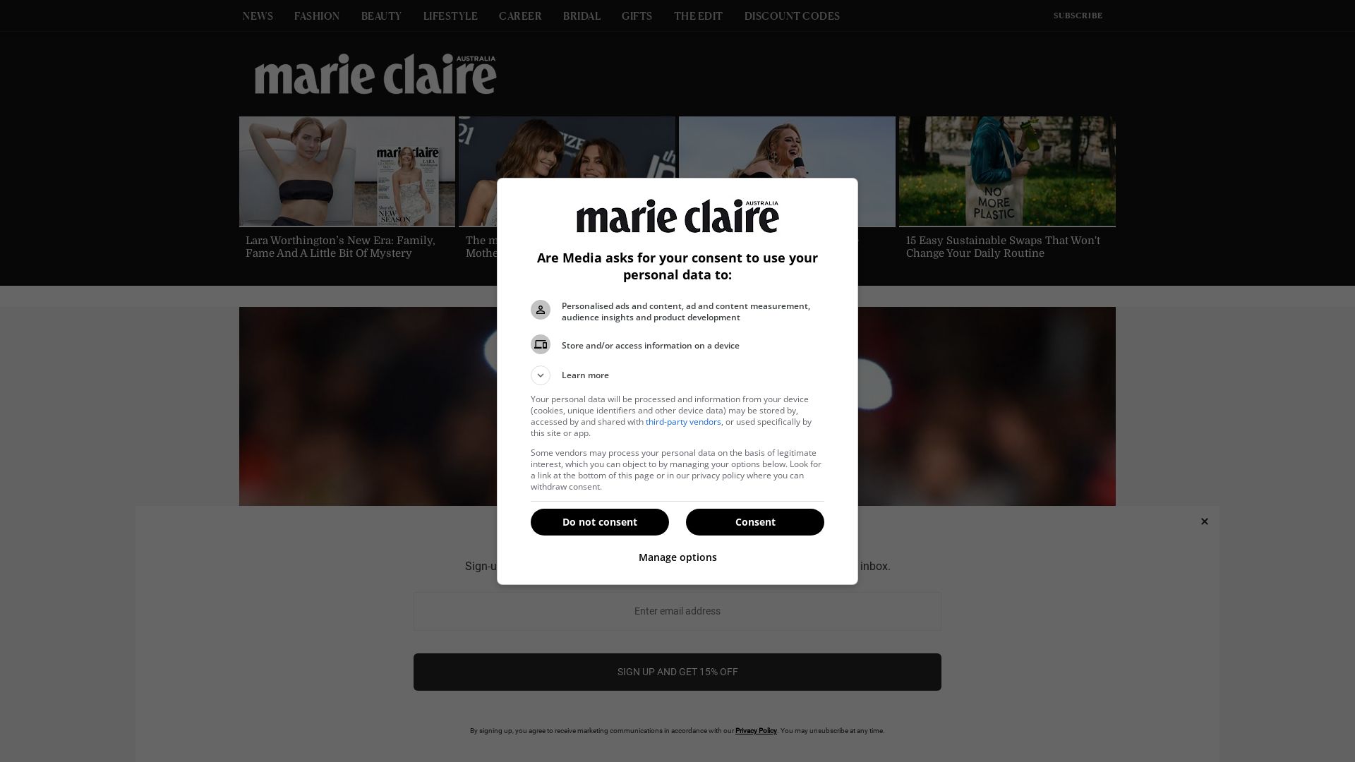 Webseitenstatus marieclaire.com.au ist   ONLINE