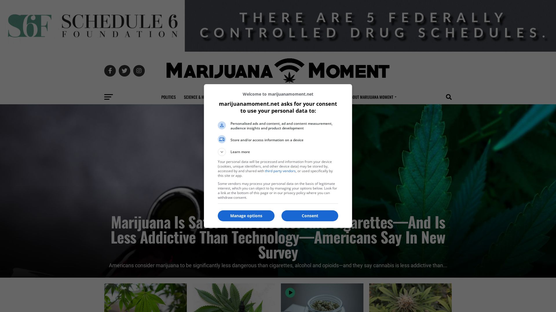 Webseitenstatus marijuanamoment.net ist   ONLINE