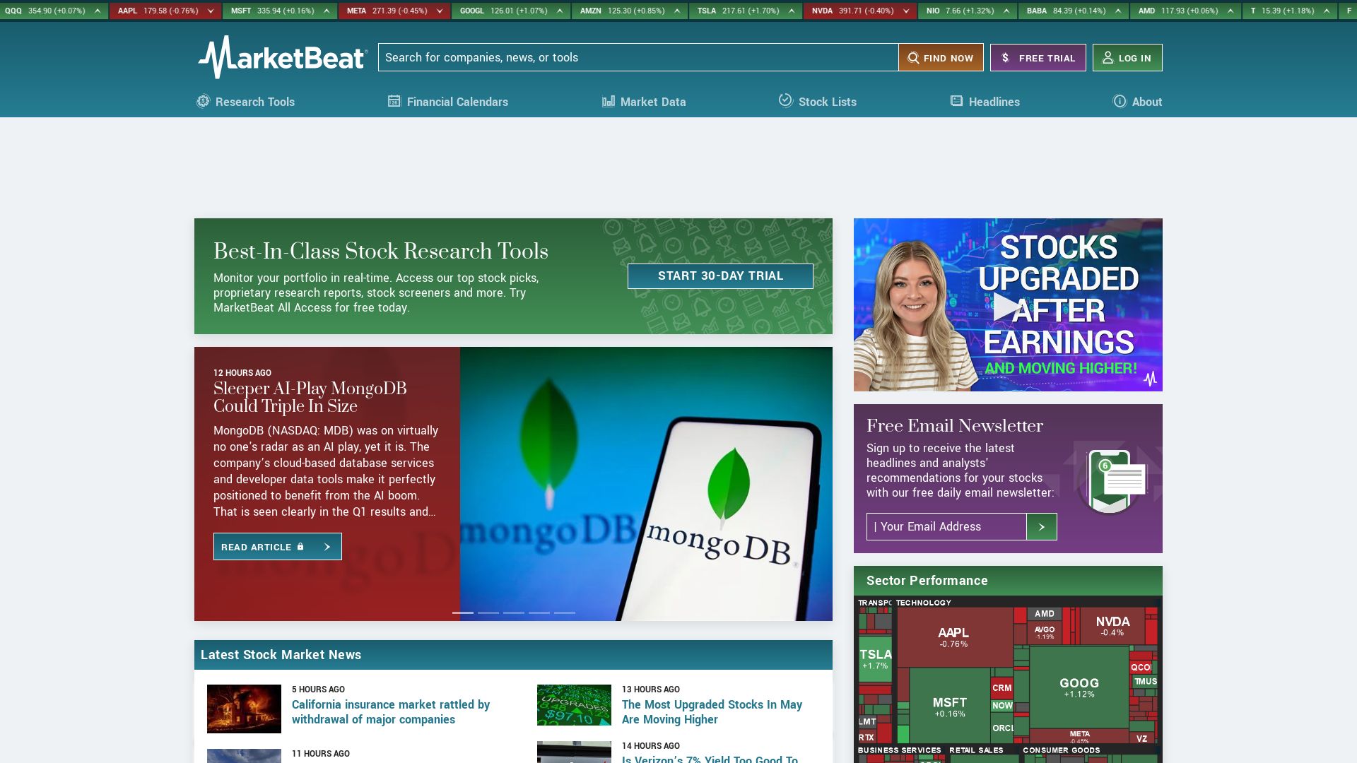 Webseitenstatus marketbeat.com ist   ONLINE