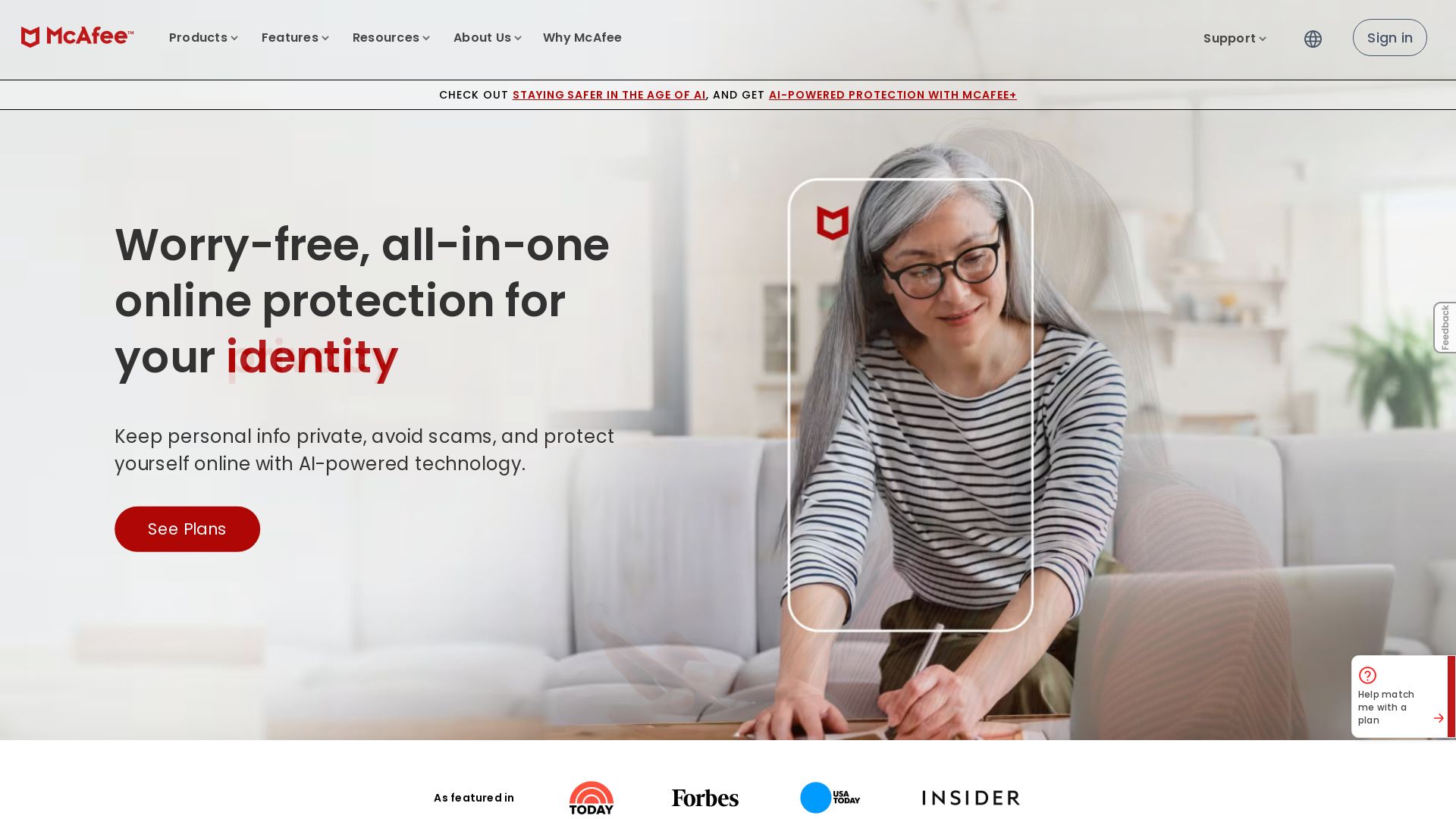 Webseitenstatus mcafee.com ist   ONLINE