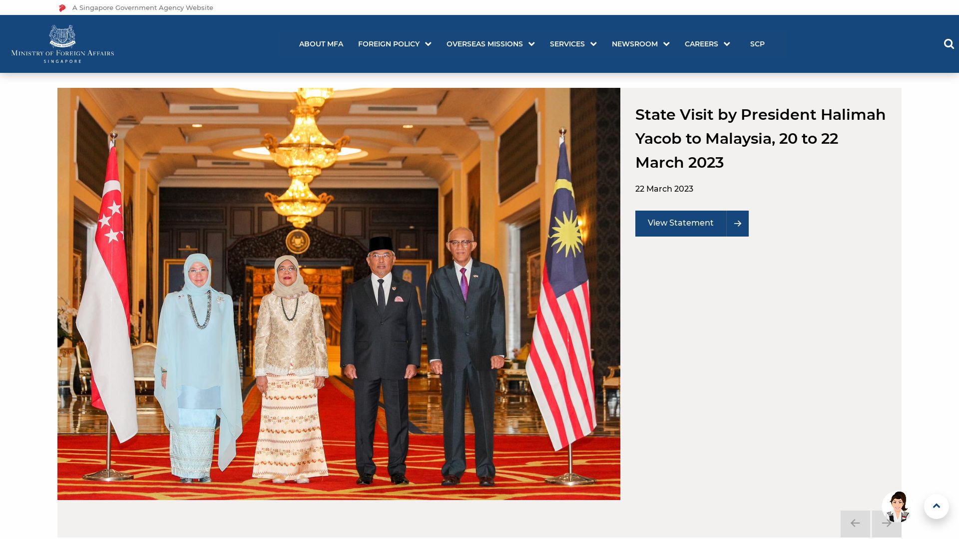 Webseitenstatus mfa.gov.sg ist   ONLINE