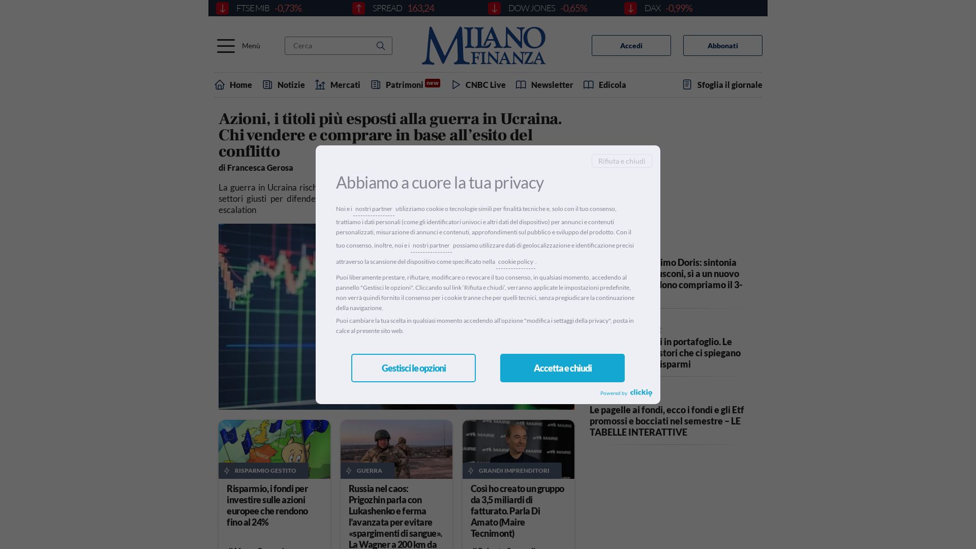 Webseitenstatus milanofinanza.it ist   ONLINE