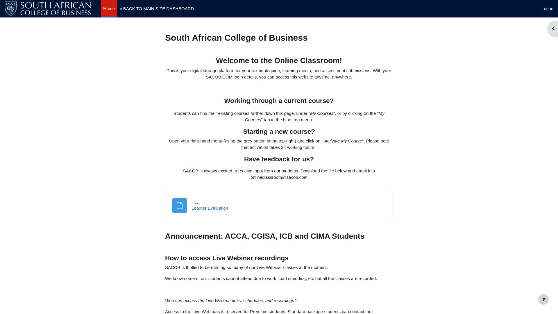 Webseitenstatus moodle.sacob.com ist   ONLINE